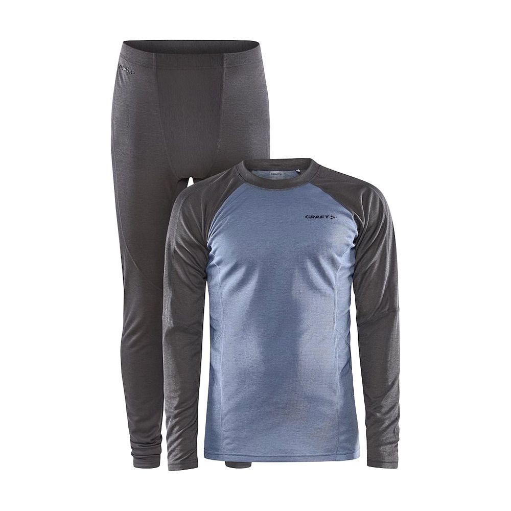 Craft CORE WARM BASELAYER - Ensemble Homme granite-flow