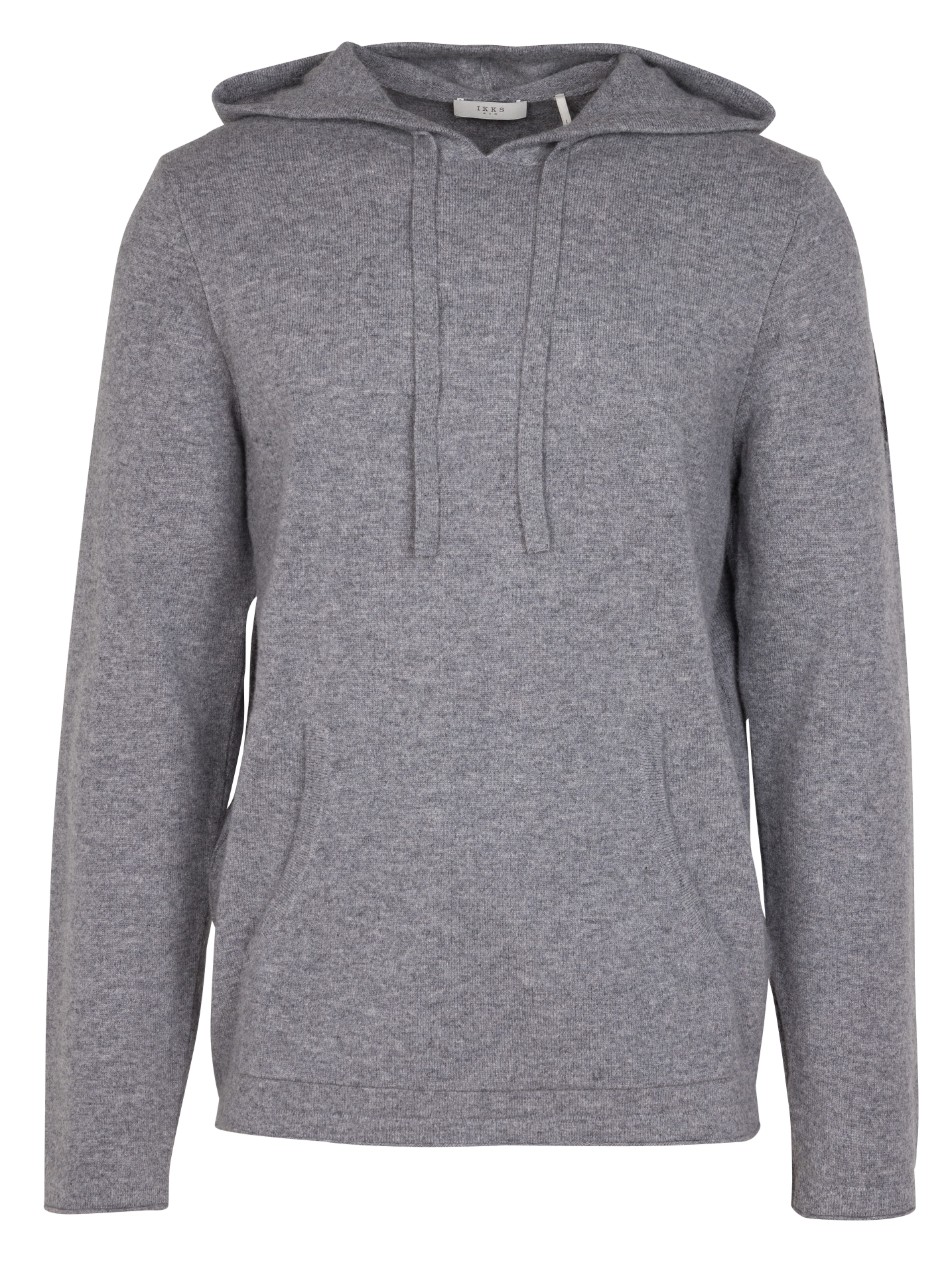 Sweat à capuche droit en cachemire | Gris
