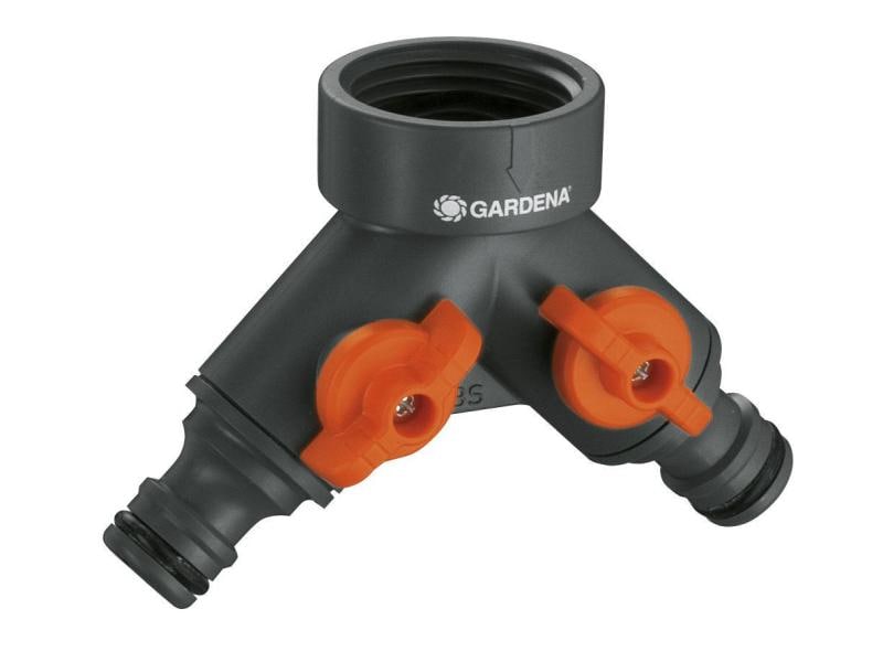 GARDENA Wasserverteiler 33,3 mm (G1)-Gewinde, 2-Wege-Ventil Anschlussventil