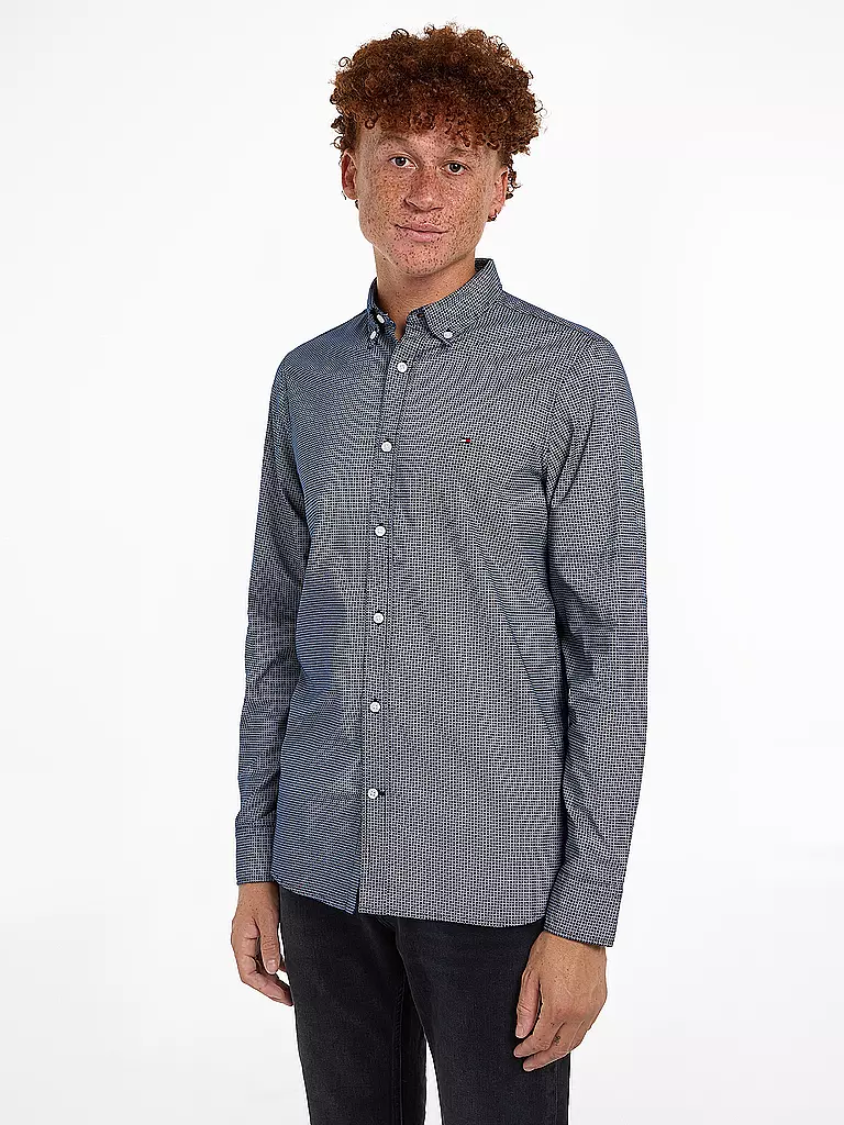 TOMMY HILFIGER Hemd Regular Fit  blau