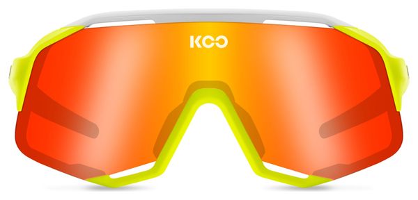 Lunettes KOO Demos Energy Édition Limitée Jaune Fluo Blanc / Orange