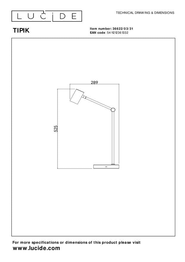 Tipik bureaulamp LED wit