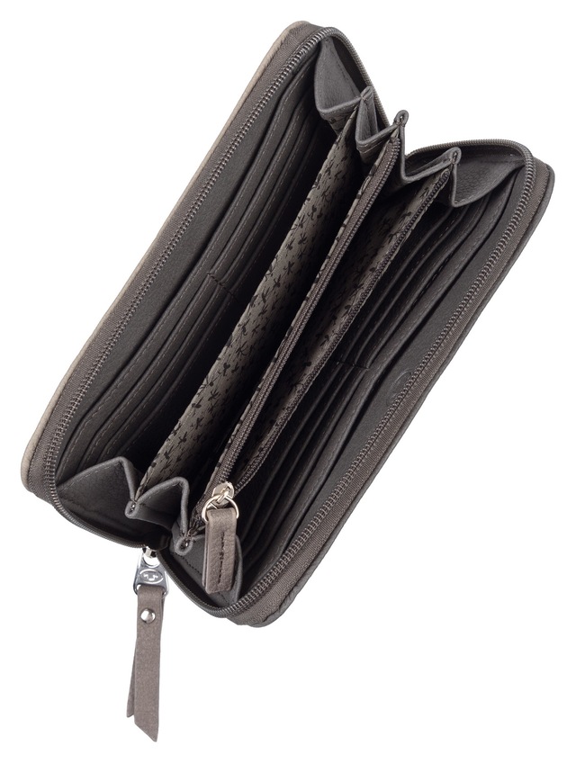 TOM TAILOR Geldbörse »ELLEN Long zip wallet« im modischen Streifendesign