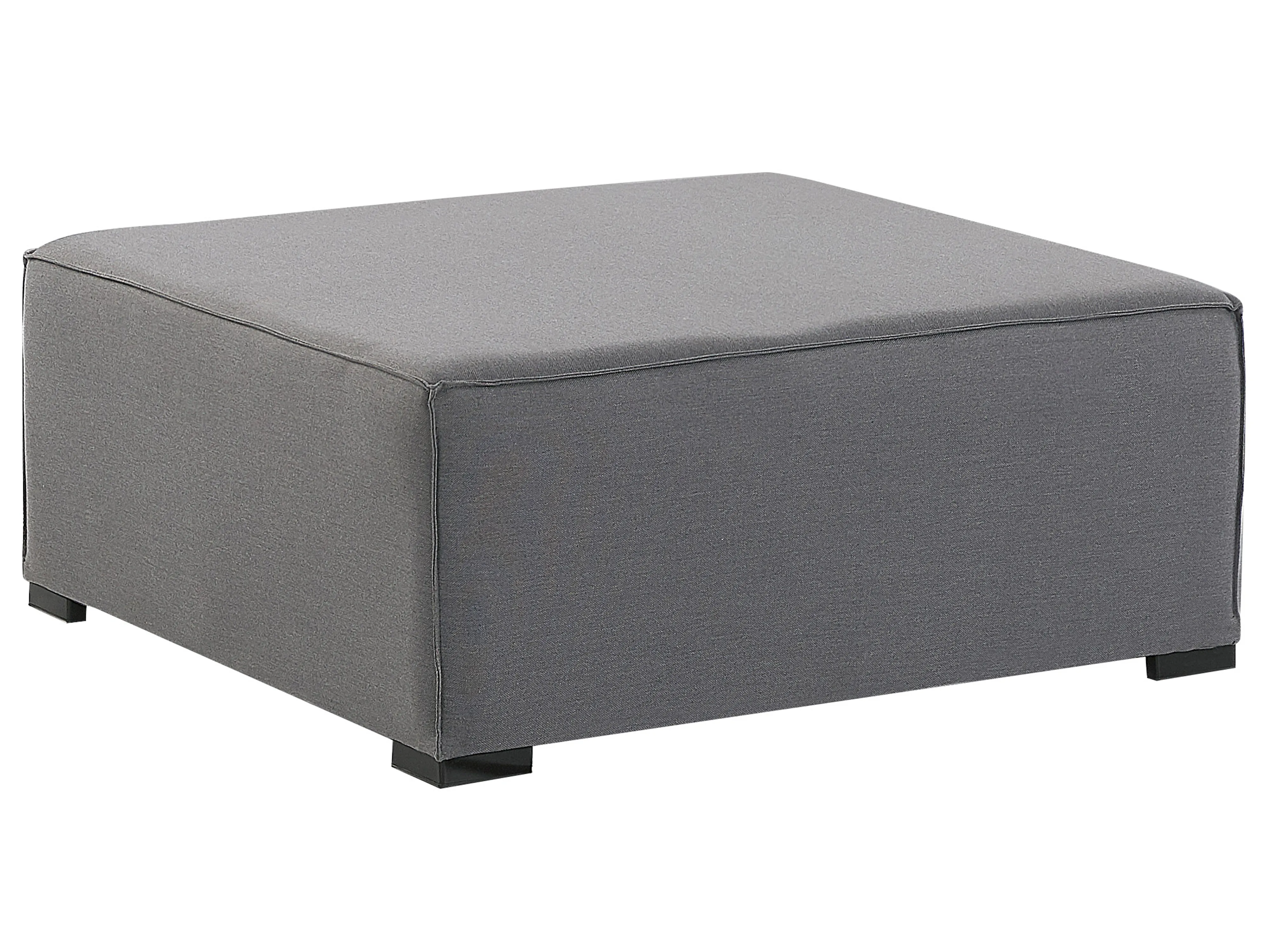 Tuin loungebank met ottomaan 4-zits AREZZO modulair Grijs