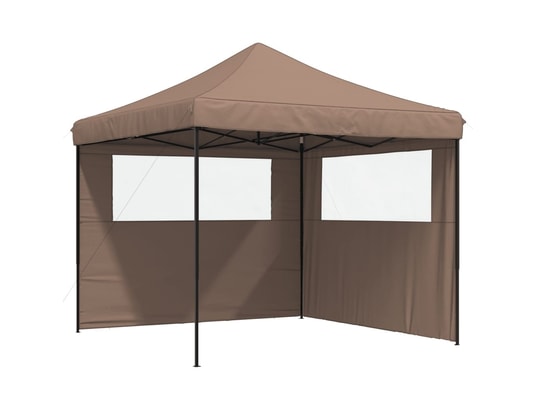 VIDAXL - Tente de réception pliable escamotable avec 2 parois latéral...