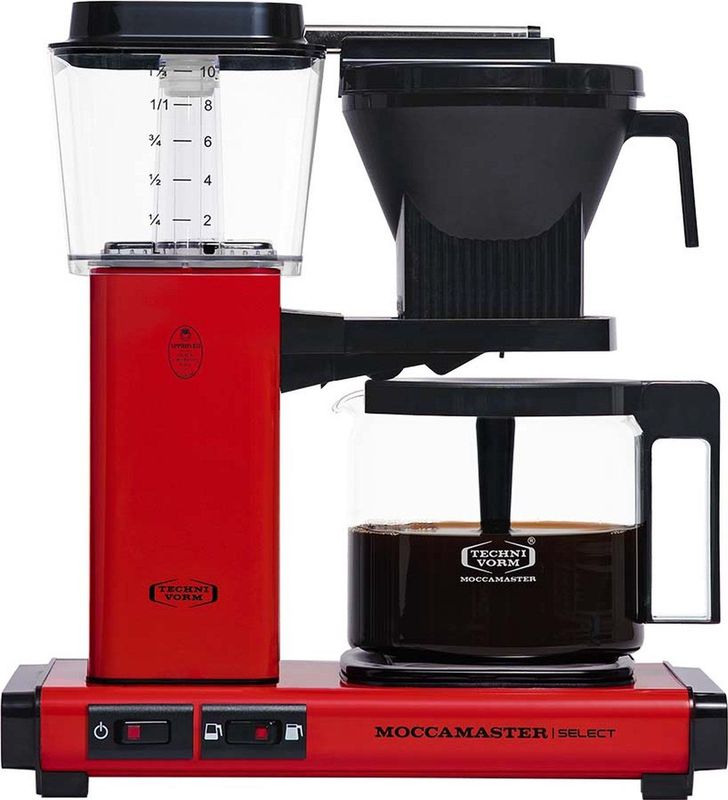 Moccamaster - KBG Select - Filterkoffiemachine - Rood - Aluminium