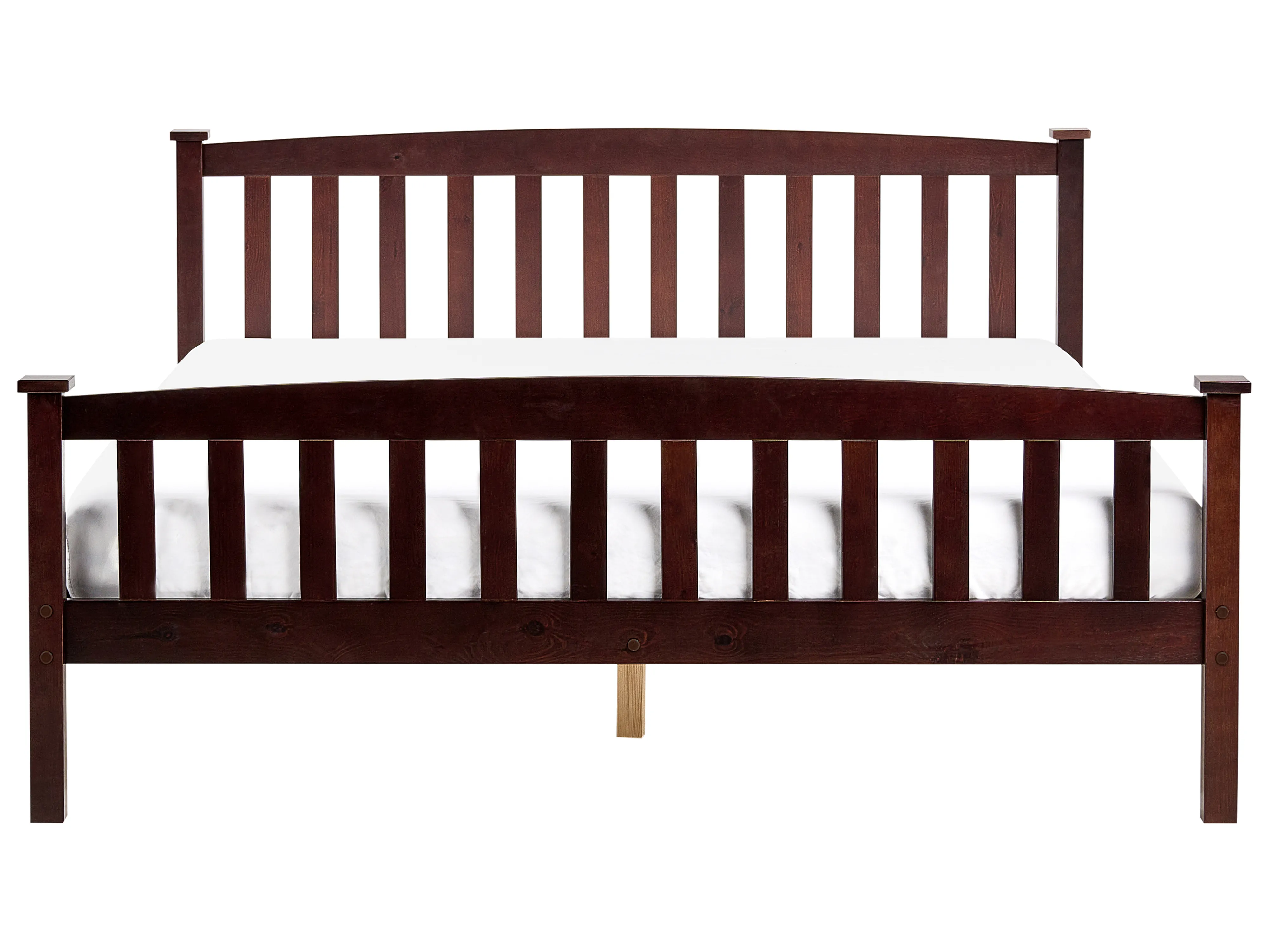Bed Dennenhout GIVERNY 160 x 200 cm Donkerbruin