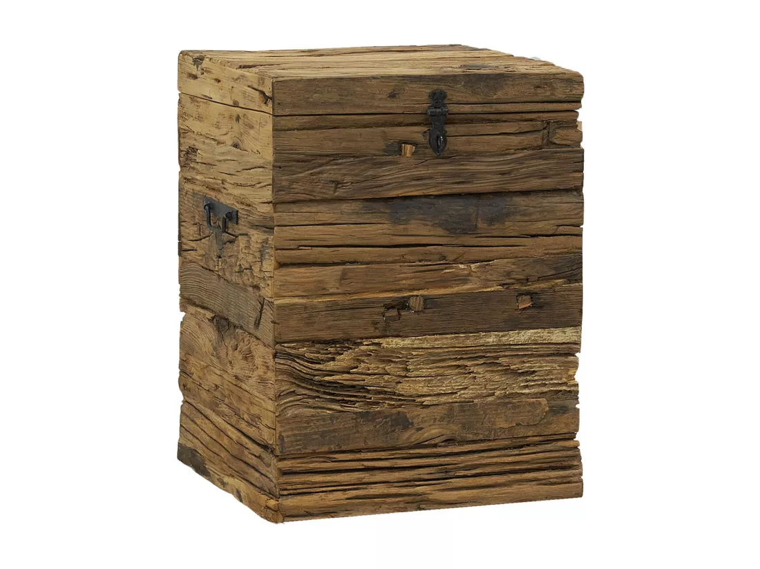Coffre en bois massif recyclé Petit modèle