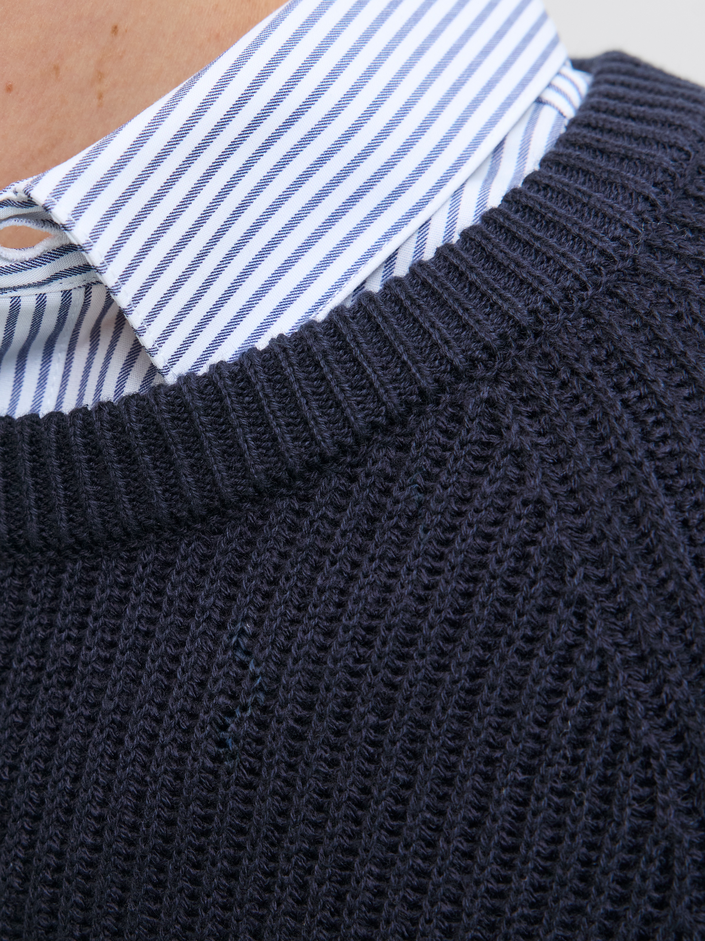 Jack & Jones PlusSize Strickpullover »JJPANNEL KNIT CREW NECK AW25 PLS«