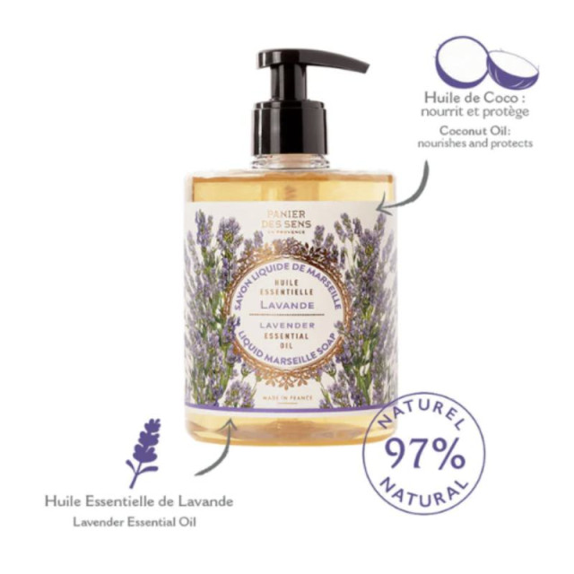 Savon Liquide de Marseille Lavande PANIER DES SENS