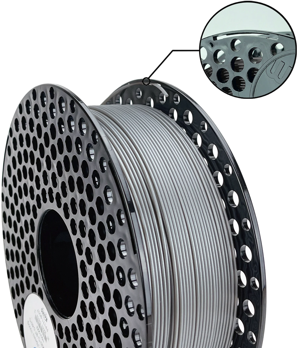 AzureFilm  ABS Prime Silver, 1,75 mm / 1000 g    Technisches ABS Filament mit optimierter, verzugsfreier Formulierung