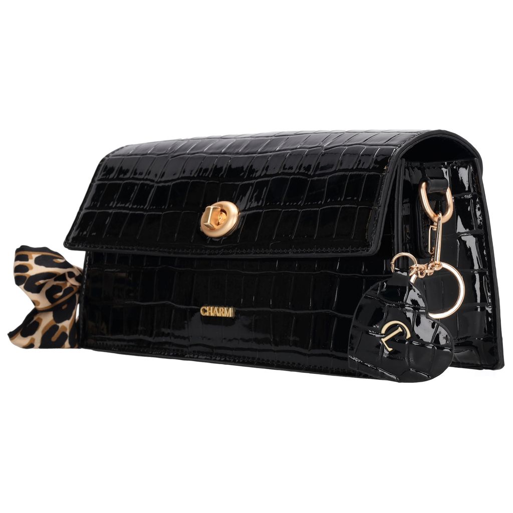 Charm London Knightsbridge Schoudertas Overslag Zwart