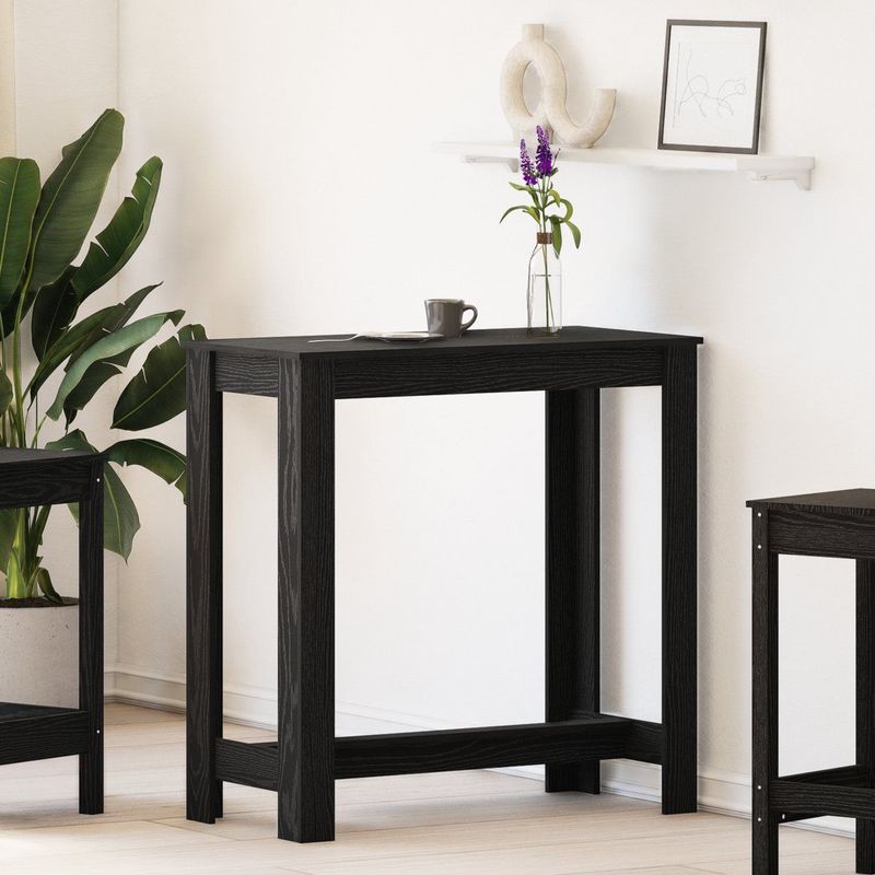 vidaXL Bartafel - Zwart - Hout - 102 cm Lang - 50 cm Breed