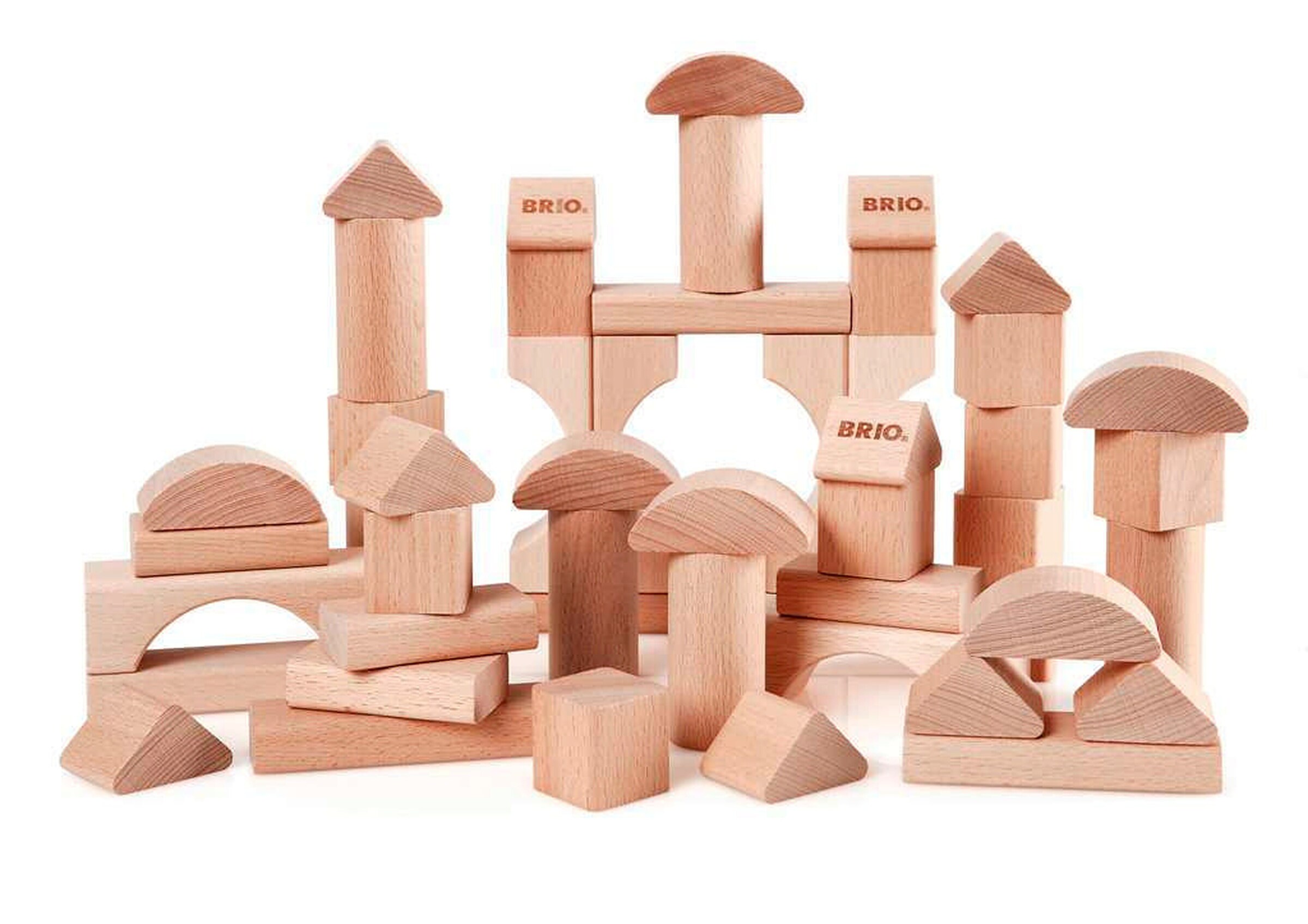 BRIO Natur Holzbausteine, 50 Teile