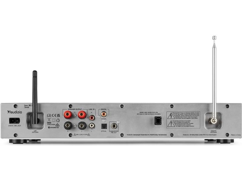 Audizio Internet Radio Bolzano Aluminium Radio mit Verstärker und DAB /CD