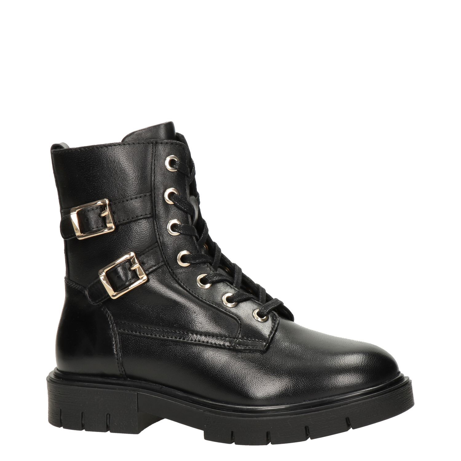 meisjes veterboot Nelson Kids Zwart