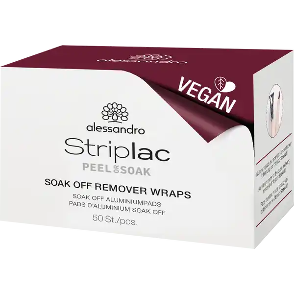 STRIPLAC PEEL OR SOAK SOAK OFF REMOVER WRAPS - VEGAN