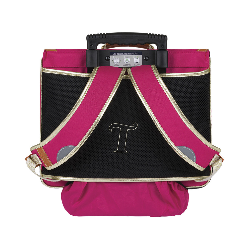 Cartable trolley Paloma framboise