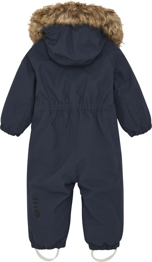 Color Kids Coverall W. Fake Fur Total eclipse
