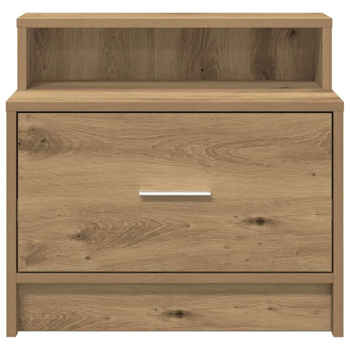 vidaXL Table de Chevet - Chêne Artisanal