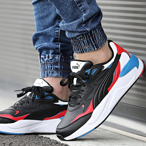 Baskets X-Ray Speed SL 384844 Black Red Puma White Blue