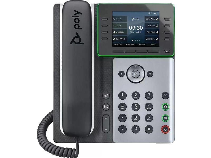 HP Tischtelefon Poly Edge E300 Grau/Schwarz/Weiss Ein Telefon für hohe Ansprüche