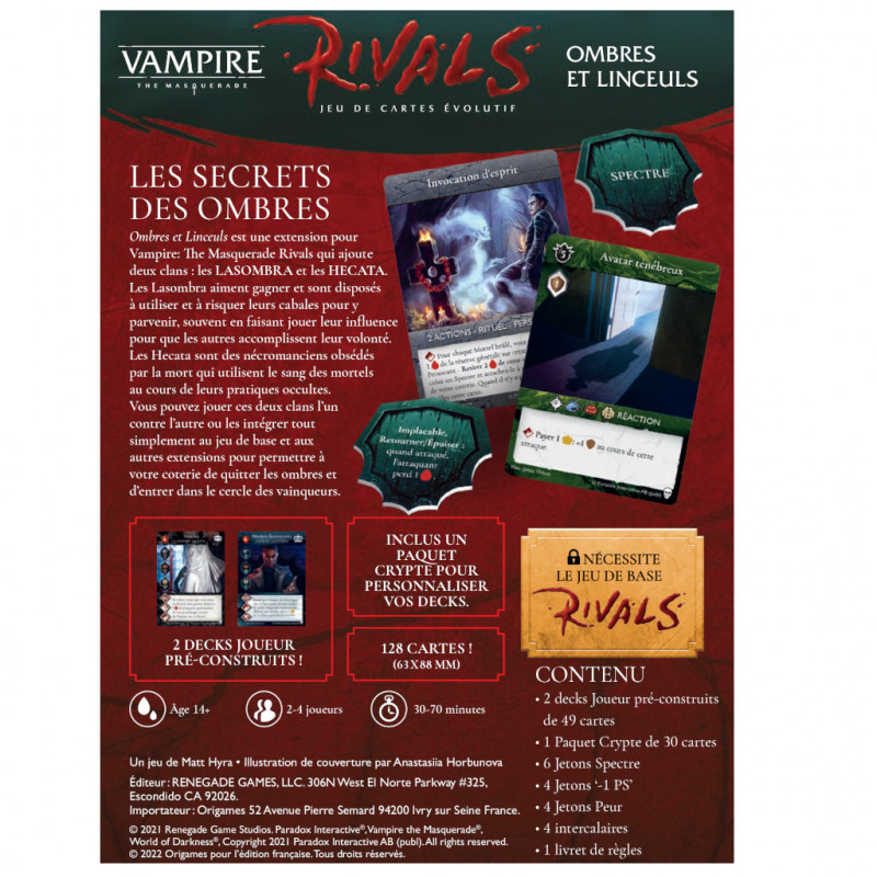Vampire : The Masquerade - Rivals - Ombres et Linceuls