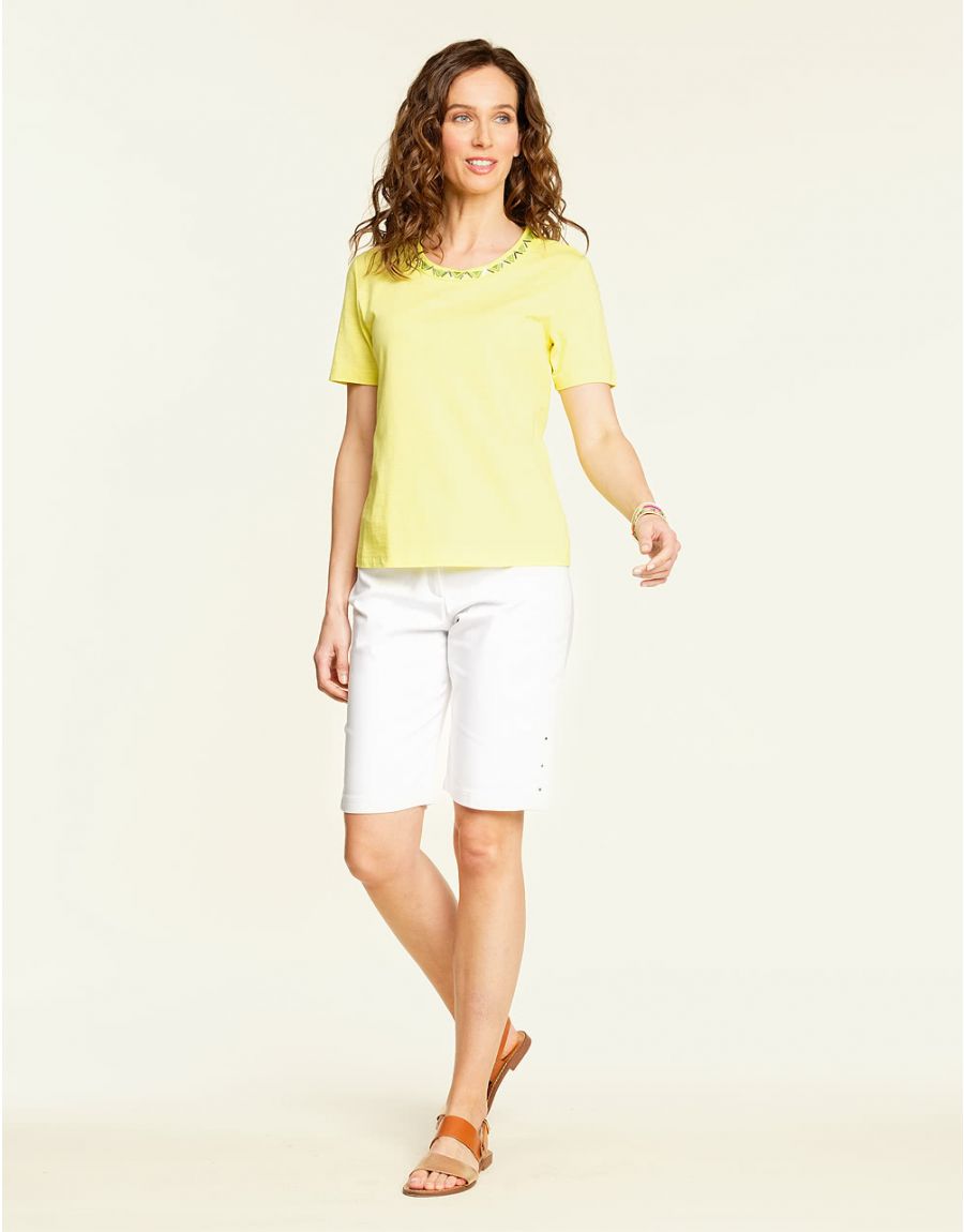 T-shirt anis col rond