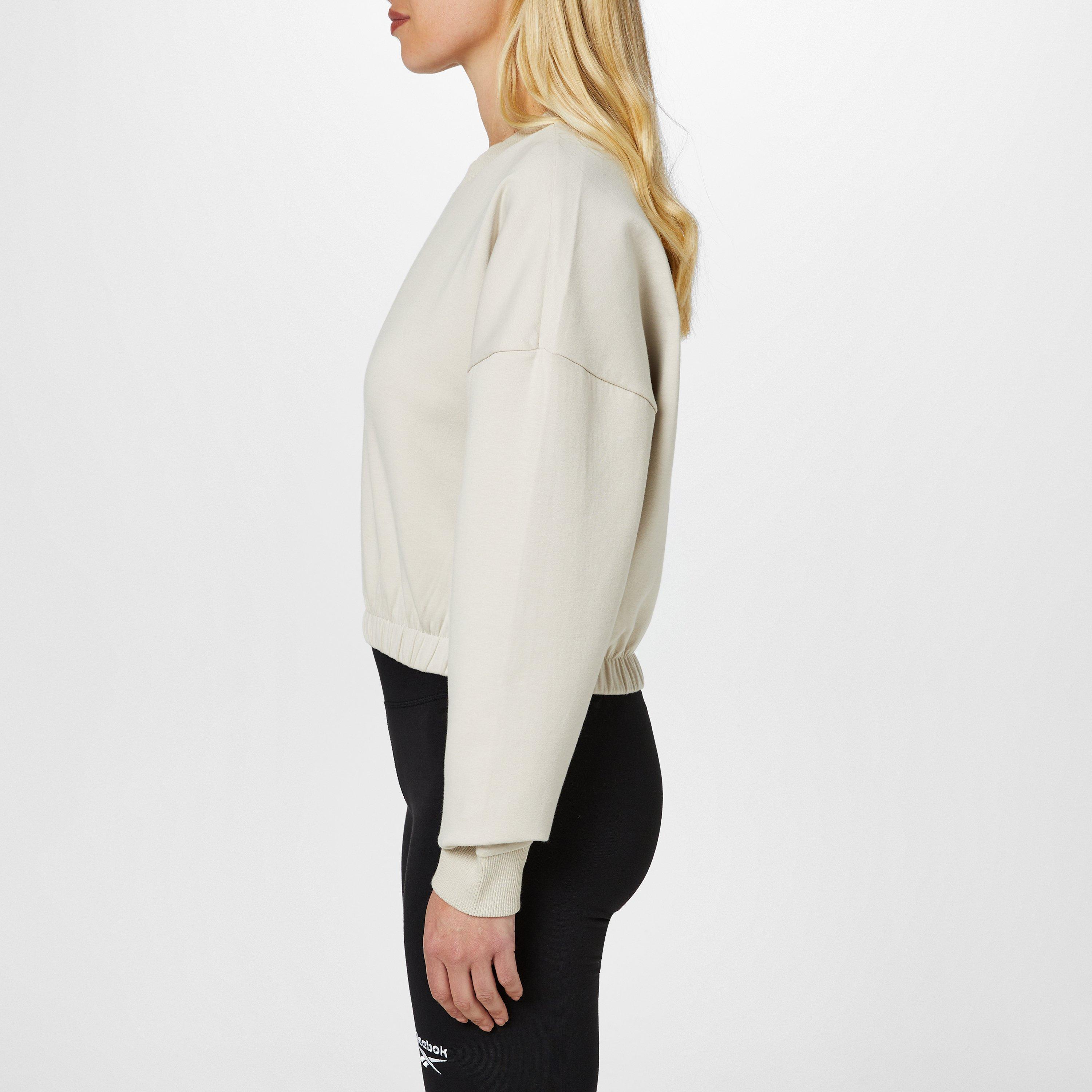 Reebok Dreamblend Cotton Midlayer Sweatshirt Womens Gym Top