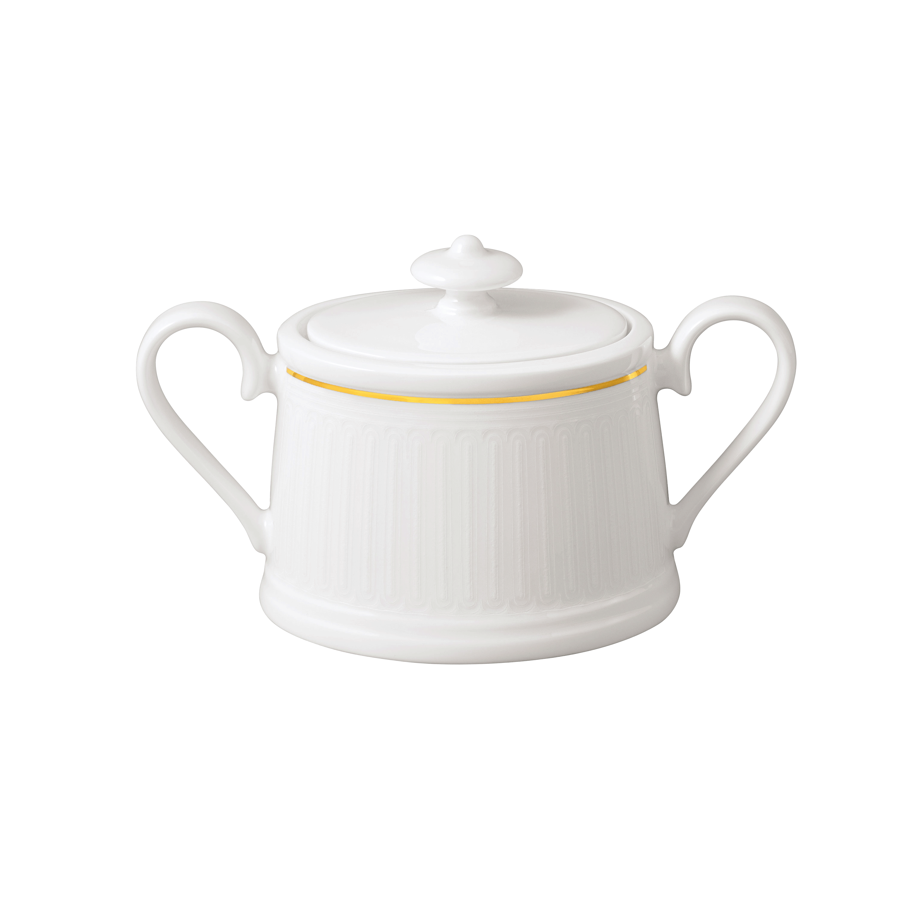 Chateau Septfontaines Sugar bowl White, 5.8 oz, Premium Bone Porcelain