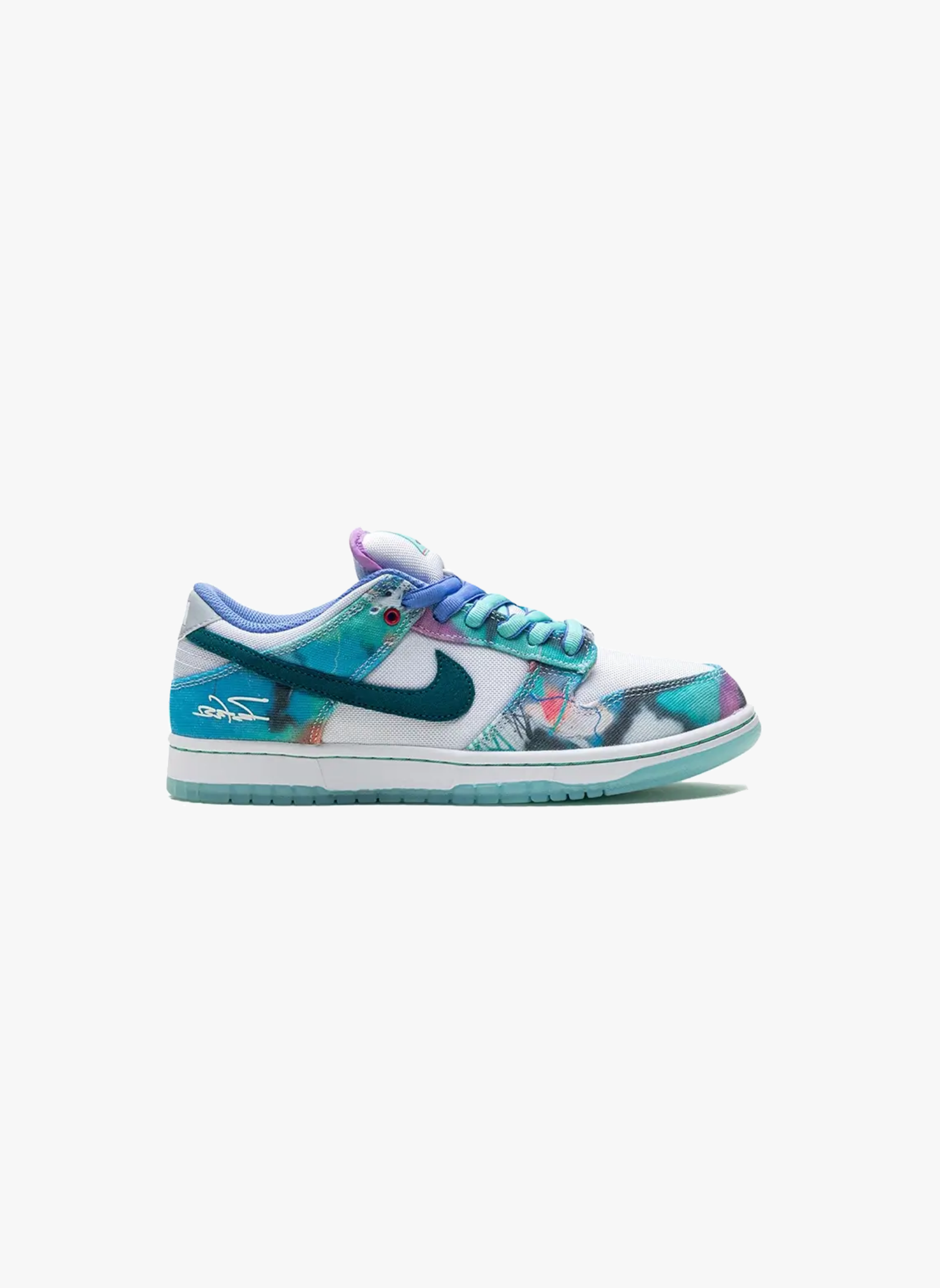 Nike sb dunk low futura laboratories bleached aqua | Bleu