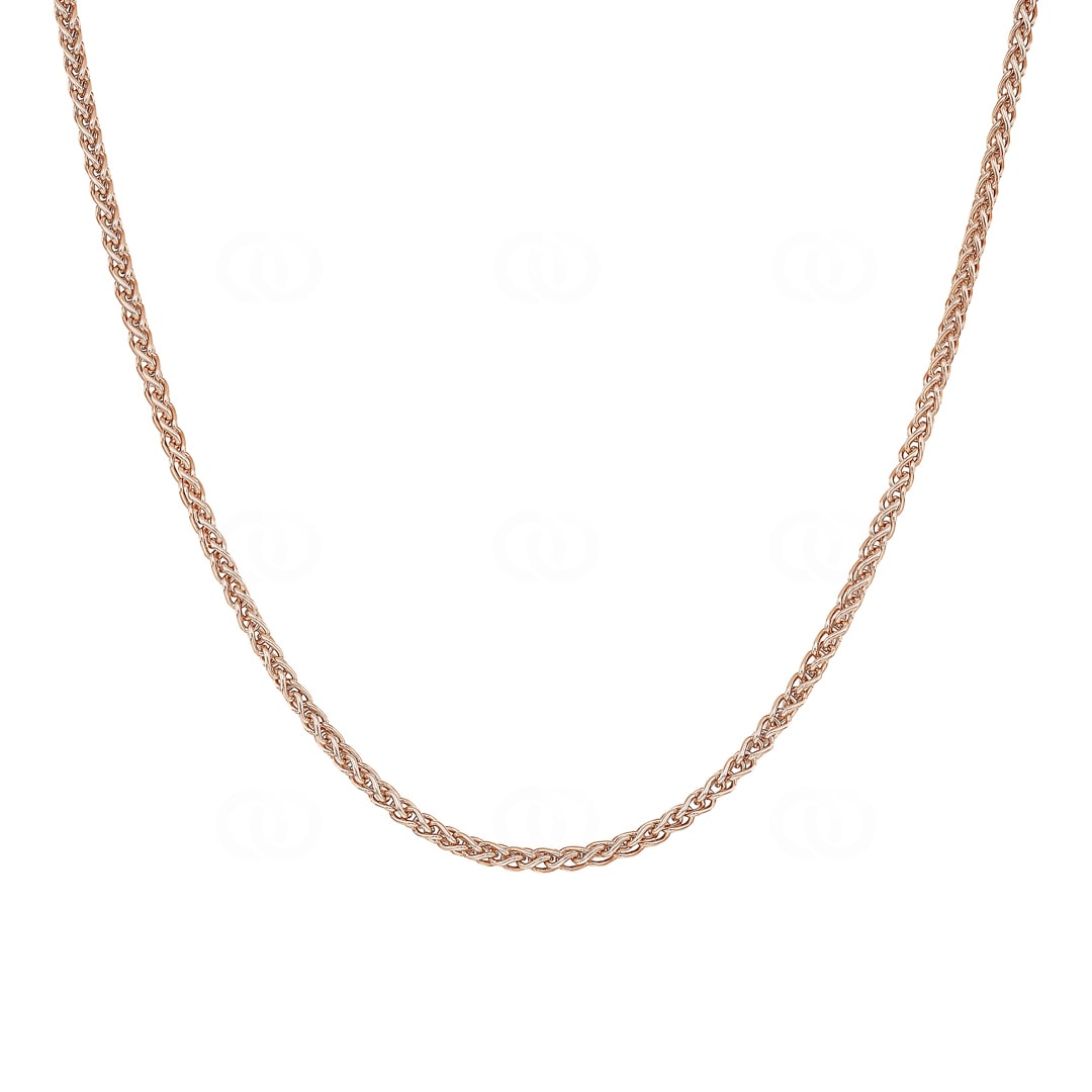 Zopfkette 750/18 K Rotgold 2.1mm