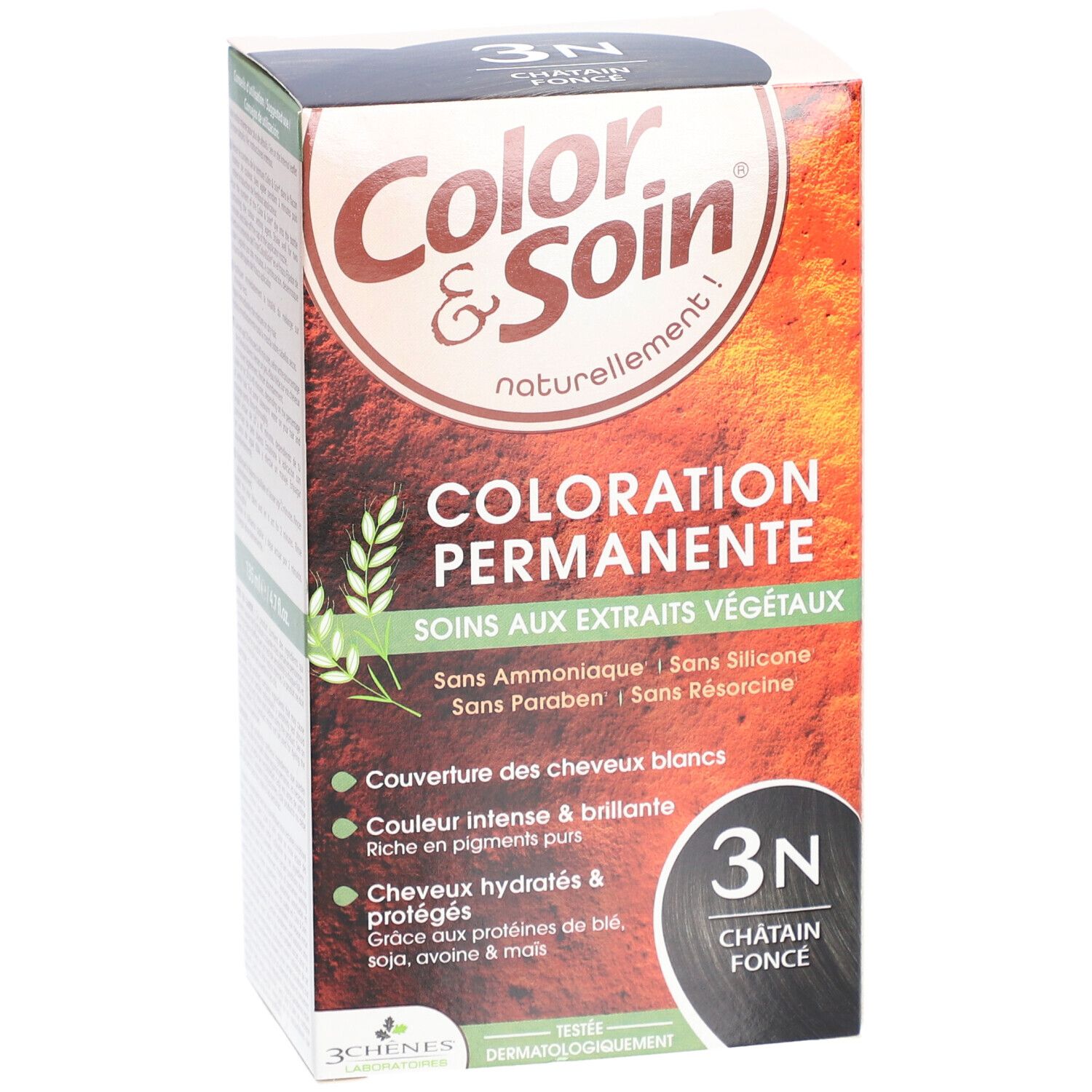 Les 3 Chênes Farbe & Pflege 3N Dunkelkastanie