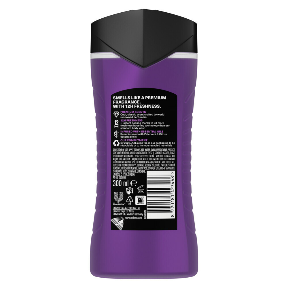 Axe Douchegel Purple Patchouli300 ml