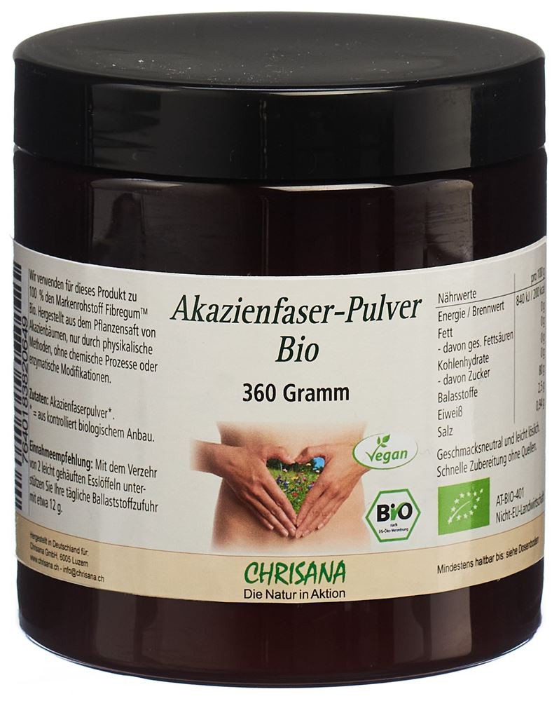 CHRISANA Akazienfaser Plv Bio Ds 360 g