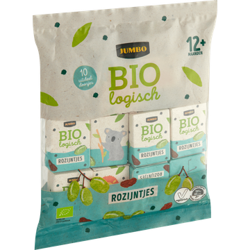 Jumbo Biologisch Rozijntjes 12+ Maanden 10 Stuks