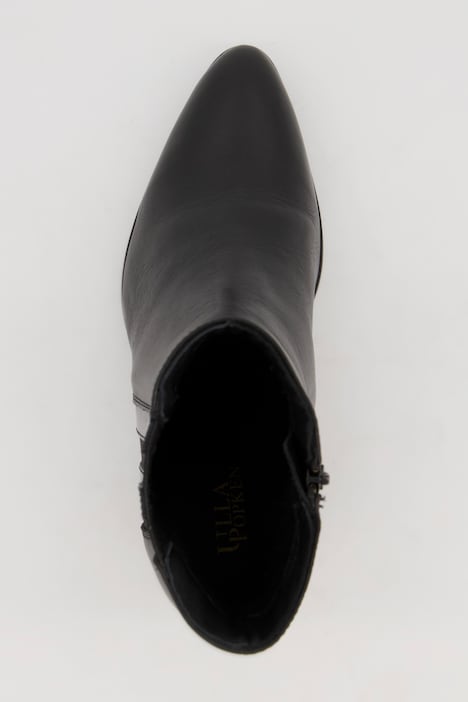 Leder-Stiefeletten, Zipper, Wechselfußbett, Weite H