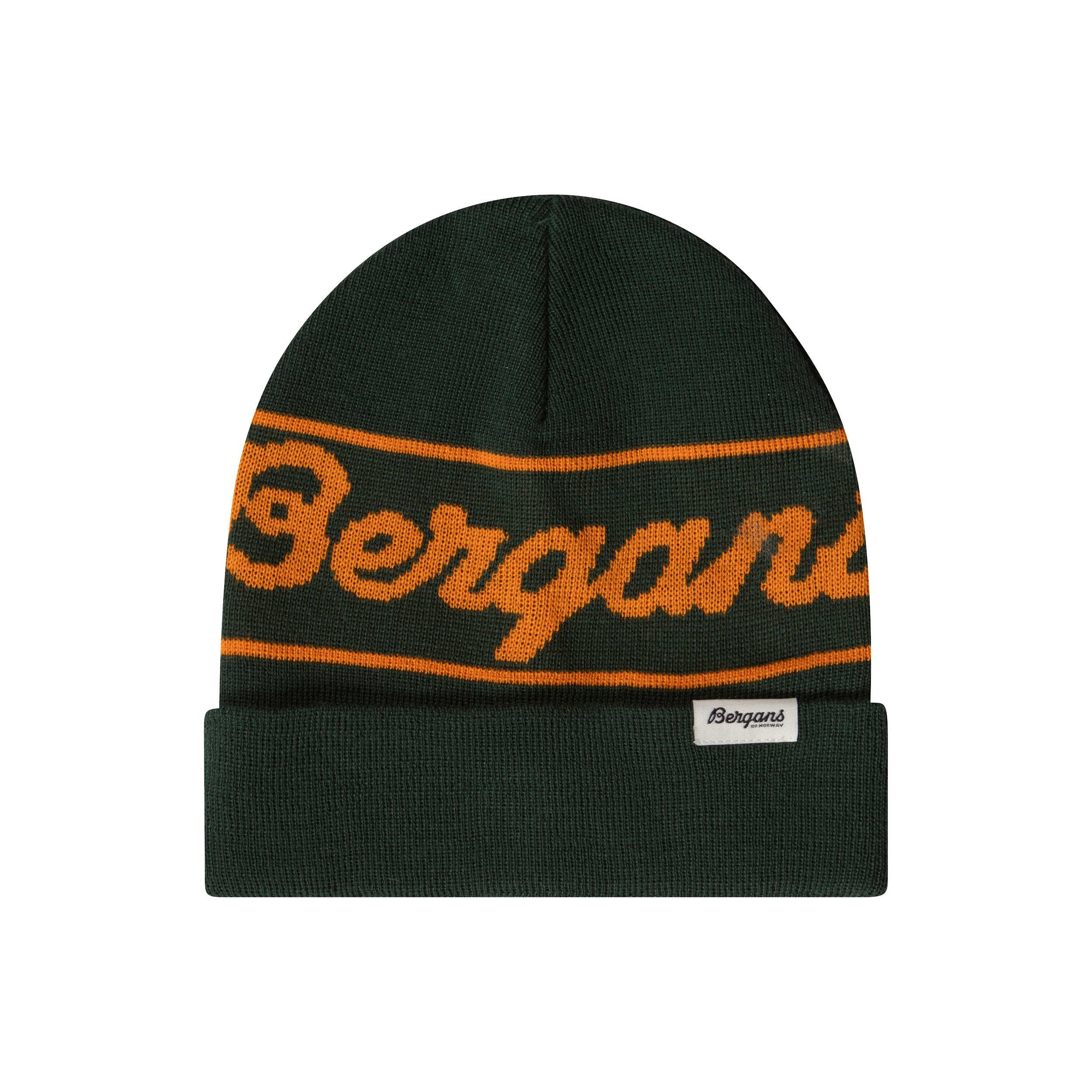 Bergans Logo Youth Beanie Duke Green / Cloudberry Yellow
