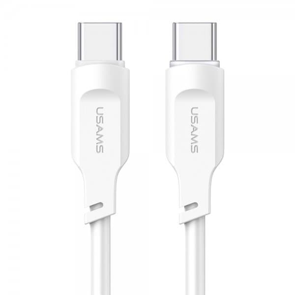 USAMS Kabel Lithe Series USB-C/USB-C 1.2 m Vit