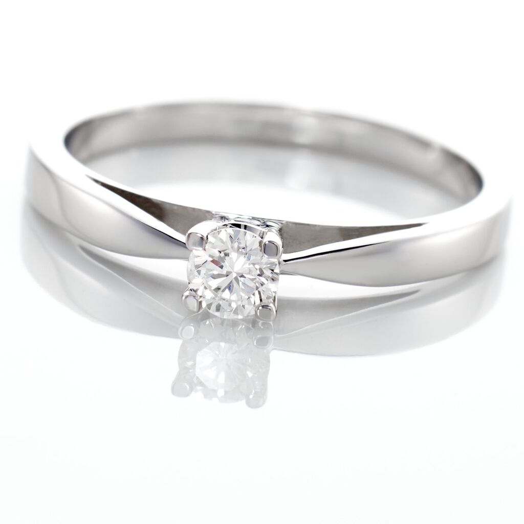 Bague Solitaire Celina Or Blanc Diamant
