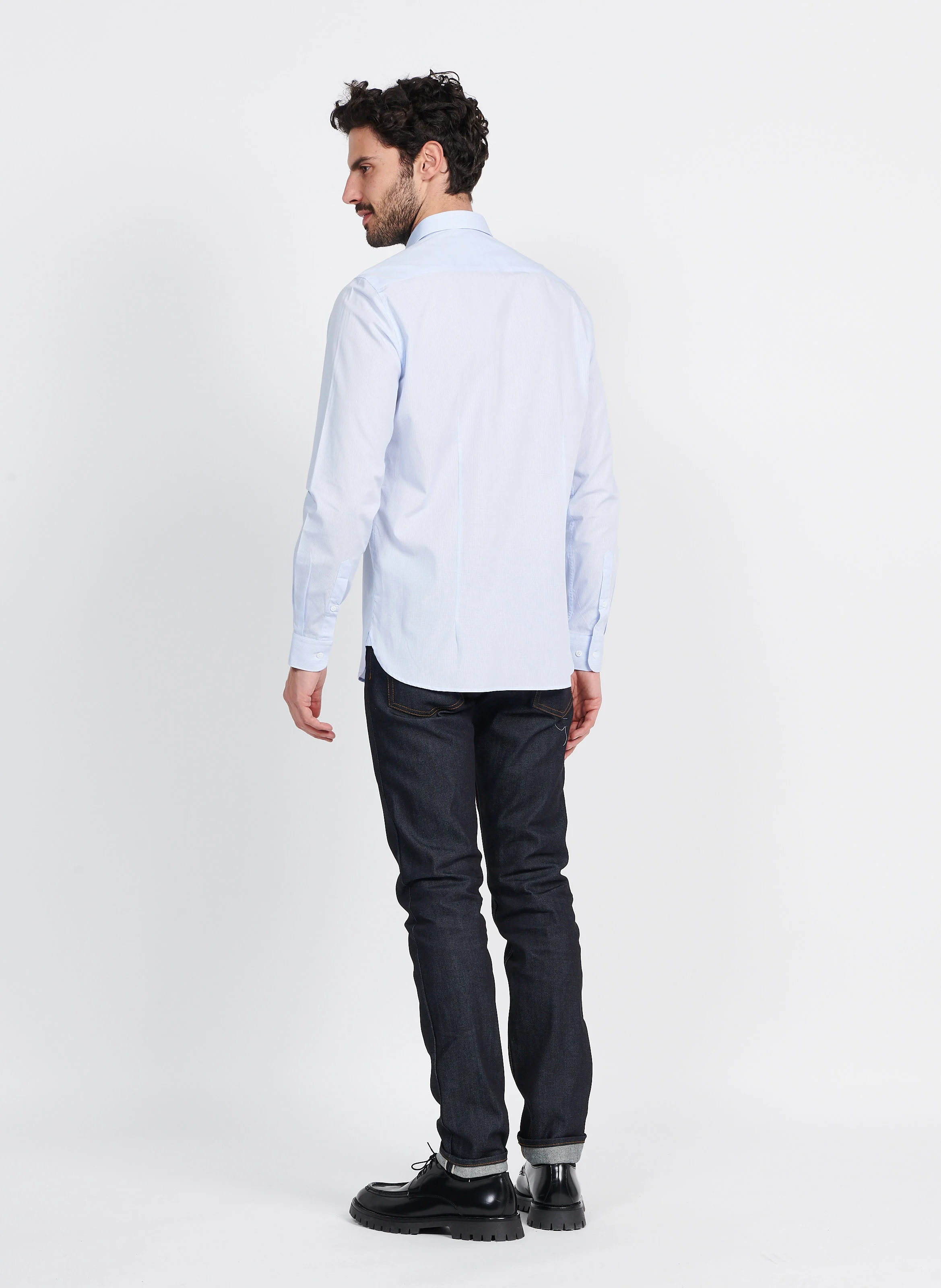 Jean slim en coton bio| Gris