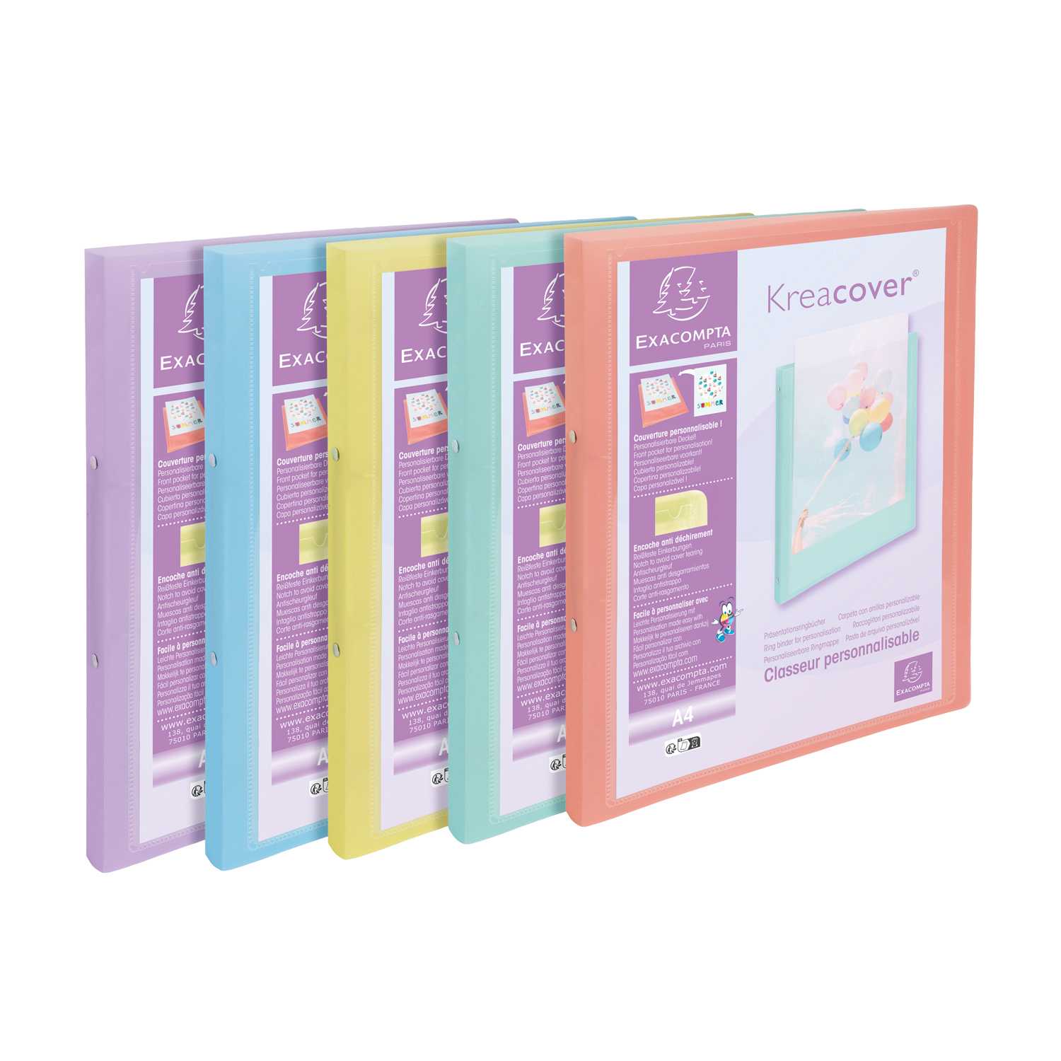 Ringbuch DIN A4 pastell