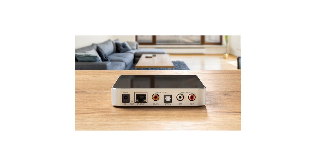evePlay netwerkspeler  (Zilver/zwart, AirPlay, LAN, 2.4/5 GHz Wi-Fi)