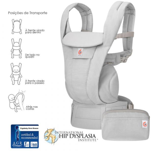 Ergobaby Marsúpio Omni Deluxe Soft Touch Cotton Pearl Grey