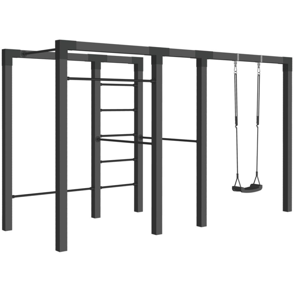 KLATRESTATIV PLUS MODEL 3 SVART M/SVARTE BESLAG