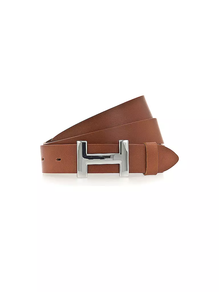 VANZETTI Ledergürtel  camel