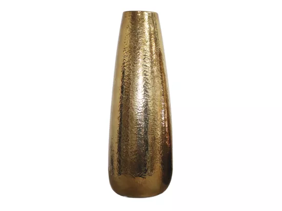 Vase en céramique doré 16.5 x 45 cm