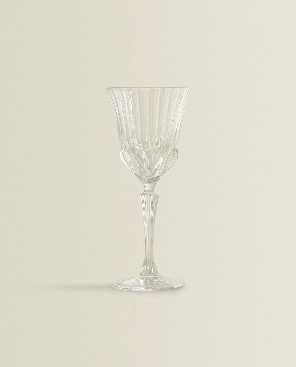 COPO DE ÁGUA DE CRISTAL GRAVADO