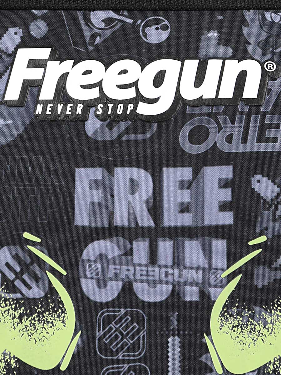 Cartable Freegun Monster Fluo 38 cm