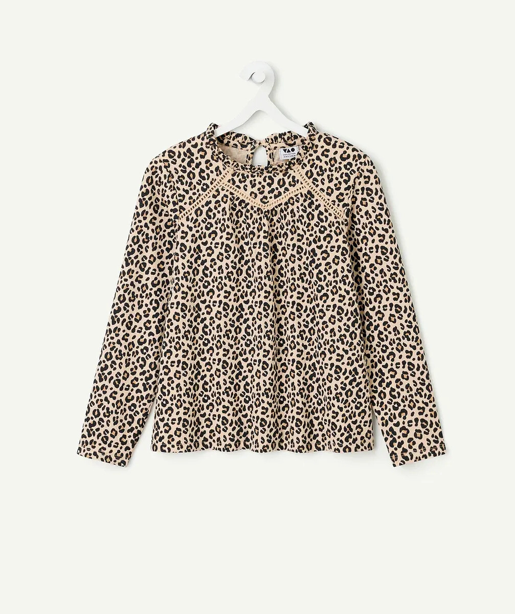 TAPE A L'OEIL<br>Blusa de malha de manga comprida com estampa de leopardo